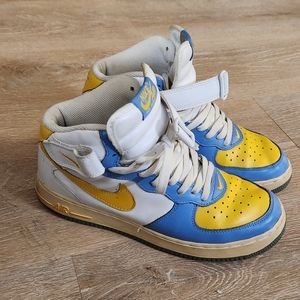 Nike Air Force 1 Mid - Legend Blue Maize UCLA (Size 10) 306352-172